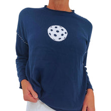 Load image into Gallery viewer, Ozzie Pickleball Sweater: Navy / Medium