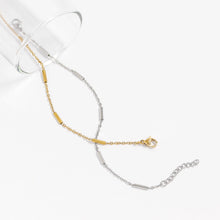 Load image into Gallery viewer, 18K Gold PVD Stainless Steel Satellite Bar Chain Bracelet: Gold