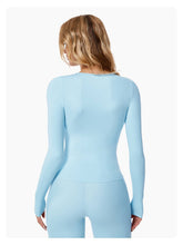 Load image into Gallery viewer, Abigail Buttery Soft Crew Neck Long Sleeve Active Top: Cherry / M