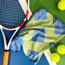 Load image into Gallery viewer, Tennis Towel - Green/Blue - Tennis Court
