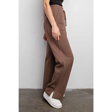 Load image into Gallery viewer, FLEECE FRENCH TERRY STRAIGHT LEG PANTS: H Grey / S-M-L(2-2-2)