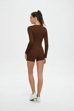 Load image into Gallery viewer, Abigail Buttery Soft Crew Neck Long Sleeve Active Top: Cherry / M