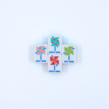 Load image into Gallery viewer, Crystal Prism Pink | Mahjong with Bold Angles and Vibrant Vibes | 1.25" x 0.9" x 0.7"