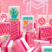 Load image into Gallery viewer, Crystal Prism Pink | Mahjong with Bold Angles and Vibrant Vibes | 1.25" x 0.9" x 0.7"
