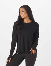 Load image into Gallery viewer, Lounge Long Sleeve: Black: Black / S