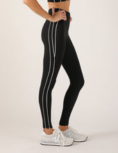 Load image into Gallery viewer, Power Stride Legging: Black/White: Black/White / S