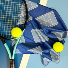 Load image into Gallery viewer, Tennis Towel - Blue/Blue - Tennis Court