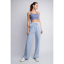 Load image into Gallery viewer, FLEECE FRENCH TERRY STRAIGHT LEG PANTS: H Grey / S-M-L(2-2-2)