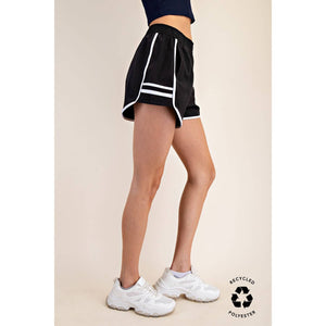 RECYCLED BUTTER TIGER SHORT: Highlight Orange/White / S-M-L(2-2-2)