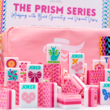 Load image into Gallery viewer, Crystal Prism Pink | Mahjong with Bold Angles and Vibrant Vibes | 1.25" x 0.9" x 0.7"