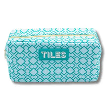 Load image into Gallery viewer, Premium Mahjong Tile Bags  |  Fits Most Large Tile Sets  : Stripes- Purple &amp; Green Tile Bag