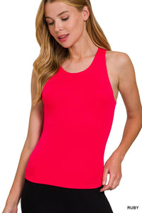 Zenana Double Layered  Tank Top: RUBY-168997 / L