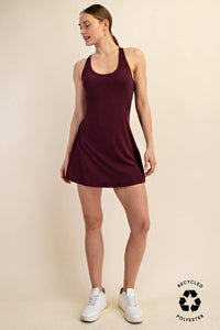 TENNIS ROMPER DRESS: Black / S-M-L(2-2-2)