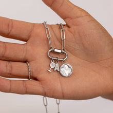 Load image into Gallery viewer, 18K Gold PVD Paperclip Carabiner Necklace: Gold / 16+2"