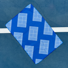 Load image into Gallery viewer, Tennis Towel - Blue/Blue - Tennis Court
