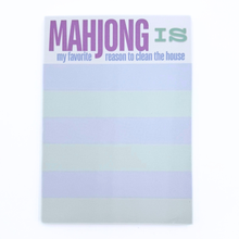 Load image into Gallery viewer, MAHJONG NOTEPAD  |  5x7 inches  |  100 Pages: A harmless cult with very cute accessories