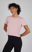 Load image into Gallery viewer, Women's Super Soft Short Sleeve Tee w Tulip Back: White