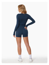 Load image into Gallery viewer, Abigail Buttery Soft Crew Neck Long Sleeve Active Top: Cherry / M