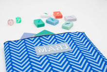 Load image into Gallery viewer, Premium Mahjong Card &amp; Accessory Bag: Diamond- Orange Card &amp; Accessory Bag