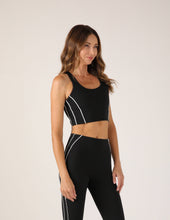 Load image into Gallery viewer, Power Stride Bra: Black/White: Black/White / S