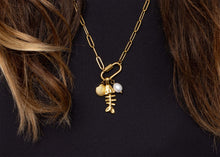 Load image into Gallery viewer, 18K Gold PVD Paperclip Carabiner Necklace: Gold / 16+2"