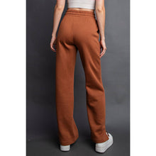 Load image into Gallery viewer, FLEECE FRENCH TERRY STRAIGHT LEG PANTS: H Grey / S-M-L(2-2-2)