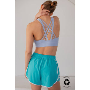 RECYCLED BUTTER TIGER SHORT: Highlight Orange/White / S-M-L(2-2-2)