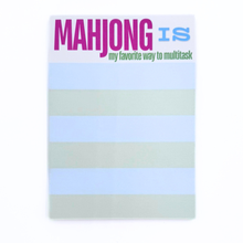 Load image into Gallery viewer, MAHJONG NOTEPAD  |  5x7 inches  |  100 Pages: A harmless cult with very cute accessories