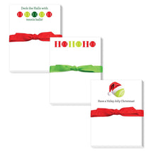 Load image into Gallery viewer, HOLIDAY TENNIS MINI NOTEPADS: DECK THE HALLS