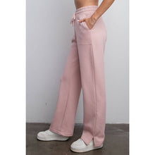 Load image into Gallery viewer, FLEECE FRENCH TERRY STRAIGHT LEG PANTS: H Grey / S-M-L(2-2-2)