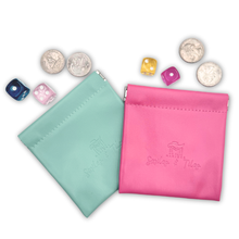 Load image into Gallery viewer, Coin, Dice, Extra Mahjong Tile Pouch  |  4x4" Bag  : Yellow