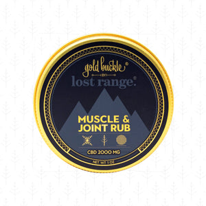 Lost Range gold buckle Muscle & Joint Rub (2000,4000mg) 1oz - 2000mg