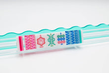 Load image into Gallery viewer, Crystal Prism Blue | Mahjong with Bold Angles and Vibrant Vibes | 1.25" x 0.9" x 0.7"