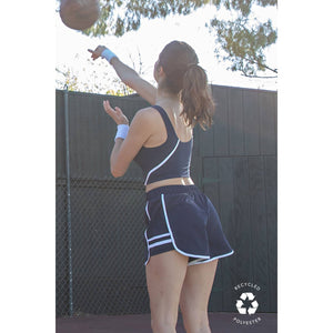 RECYCLED BUTTER TIGER SHORT: Highlight Orange/White / S-M-L(2-2-2)