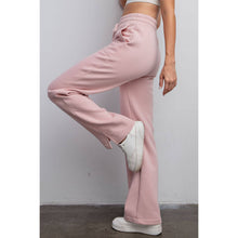 Load image into Gallery viewer, FLEECE FRENCH TERRY STRAIGHT LEG PANTS: H Grey / S-M-L(2-2-2)