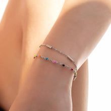 Load image into Gallery viewer, 18K Gold PVD Stainless Steel Satellite Bar Chain Bracelet: Gold