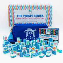 Load image into Gallery viewer, Crystal Prism Blue | Mahjong with Bold Angles and Vibrant Vibes | 1.25" x 0.9" x 0.7"