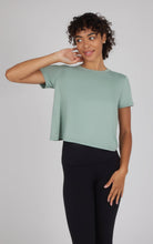 Load image into Gallery viewer, Women's Super Soft Short Sleeve Tee w Tulip Back: White