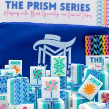 Load image into Gallery viewer, Crystal Prism Blue | Mahjong with Bold Angles and Vibrant Vibes | 1.25" x 0.9" x 0.7"