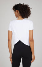 Load image into Gallery viewer, Women's Super Soft Short Sleeve Tee w Tulip Back: White