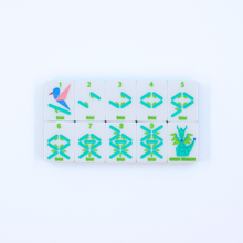 Load image into Gallery viewer, Crystal Prism Blue | Mahjong with Bold Angles and Vibrant Vibes | 1.25" x 0.9" x 0.7"
