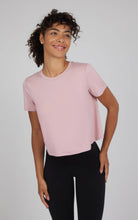 Load image into Gallery viewer, Women's Super Soft Short Sleeve Tee w Tulip Back: White