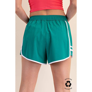 RECYCLED BUTTER TIGER SHORT: Highlight Orange/White / S-M-L(2-2-2)