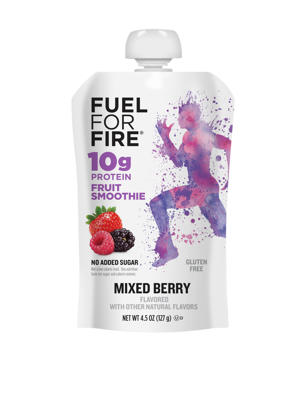 Fuel For Fire Mixed Berry Fruit & Protein Smoothie 4.5 oz