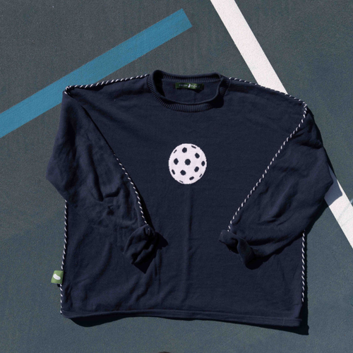 Ozzie Pickleball Sweater: Navy / Medium