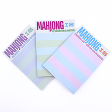 Load image into Gallery viewer, MAHJONG NOTEPAD  |  5x7 inches  |  100 Pages: A harmless cult with very cute accessories