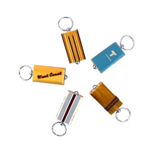 Load image into Gallery viewer, Antique Wooden Tennis Racquet Keychain