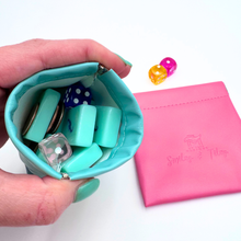 Load image into Gallery viewer, Coin, Dice, Extra Mahjong Tile Pouch  |  4x4" Bag  : Yellow