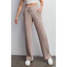 Load image into Gallery viewer, FLEECE FRENCH TERRY STRAIGHT LEG PANTS: H Grey / S-M-L(2-2-2)