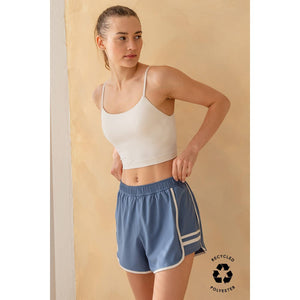 RECYCLED BUTTER TIGER SHORT: Highlight Orange/White / S-M-L(2-2-2)